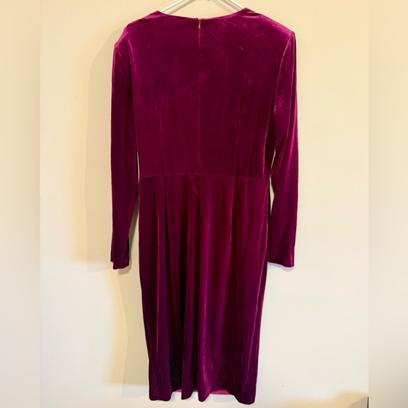 NWT Eliza J Pink Long Sleeve Cocktail Dress Size 16 - Picture 6 of 7